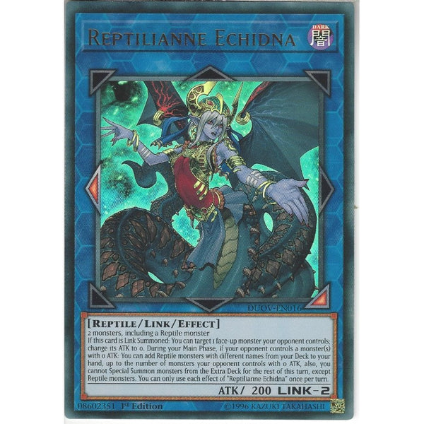 Yu-Gi-Oh! Trading Card Game DUOV-EN016 Reptilianne Echidna | 1st Edition | Ultra Rare Card