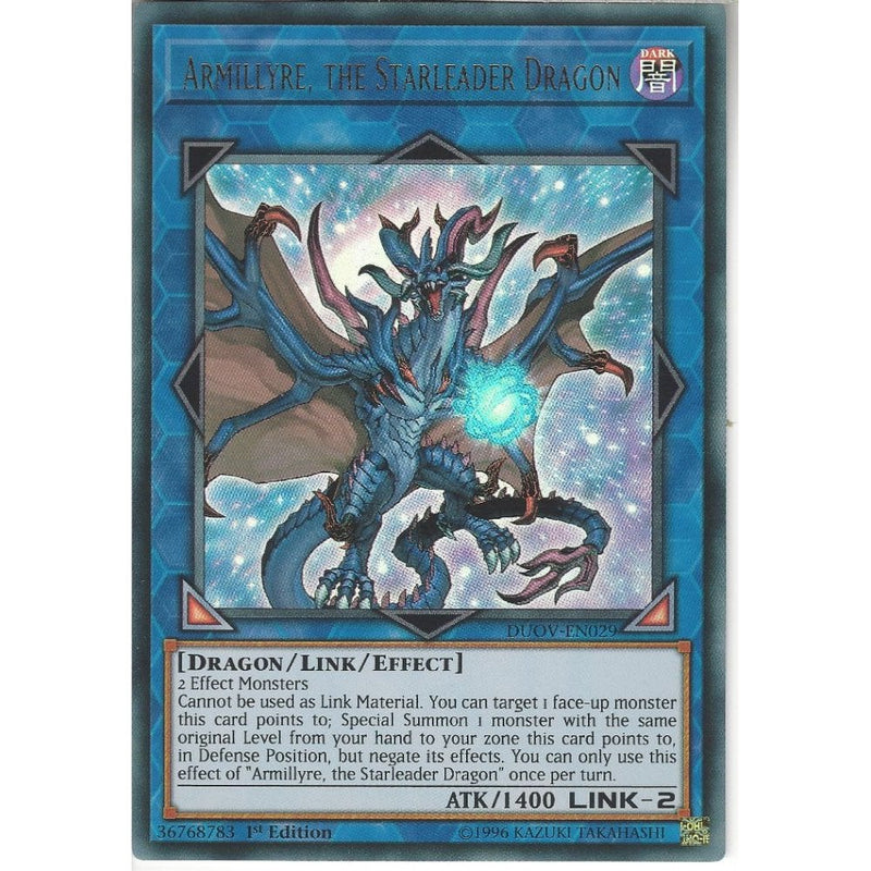 yugioh ar cards DUOV-EN029 Armillyre, the Starleader Dragon | 1st Edition | Ultra Rare
