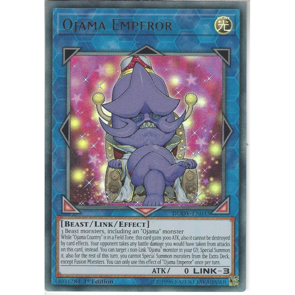 Yu-Gi-Oh! Trading Card Game DUOV-EN033 Ojama Emperor | 1st Edition | Ultra Rare Card