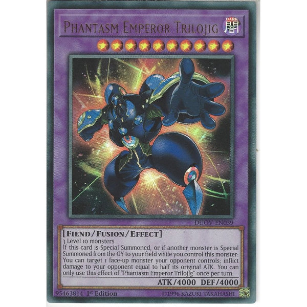 Yu-Gi-Oh! Trading Card Game DUOV-EN039 Phantasm Emperor Trilojig | 1st Edition | Ultra Rare Card