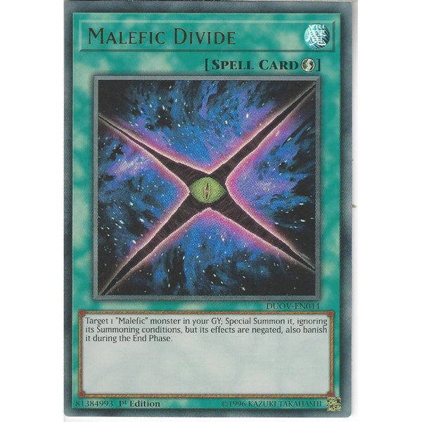 Yu-Gi-Oh! Trading Card Game DUOV-EN044 Malefic Divide | 1st Edition | Ultra Rare Card