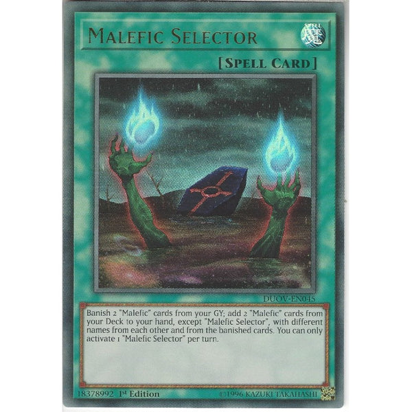 Yu-Gi-Oh! Trading Card Game DUOV-EN045 Malefic Selector | 1st Edition | Ultra Rare Card