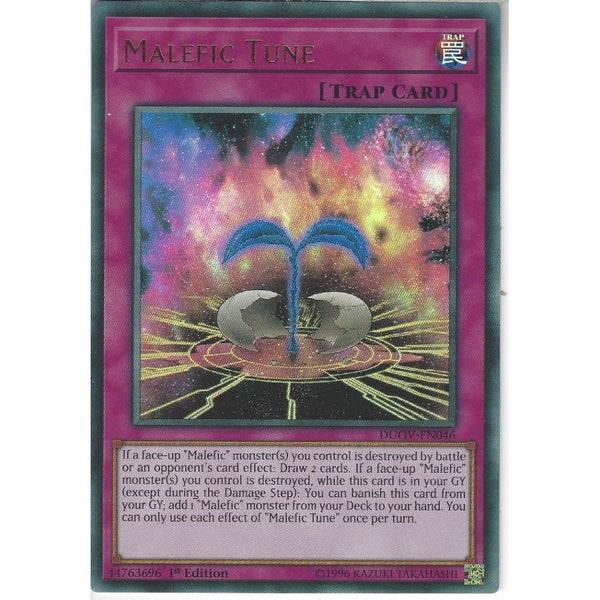 Yu-Gi-Oh! Trading Card Game DUOV-EN046 Malefic Tune | 1st Edition | Ultra Rare Card
