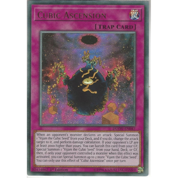 Yu-Gi-Oh! Trading Card Game DUOV-EN047 Cubic Ascension | 1st Edition | Ultra Rare Card