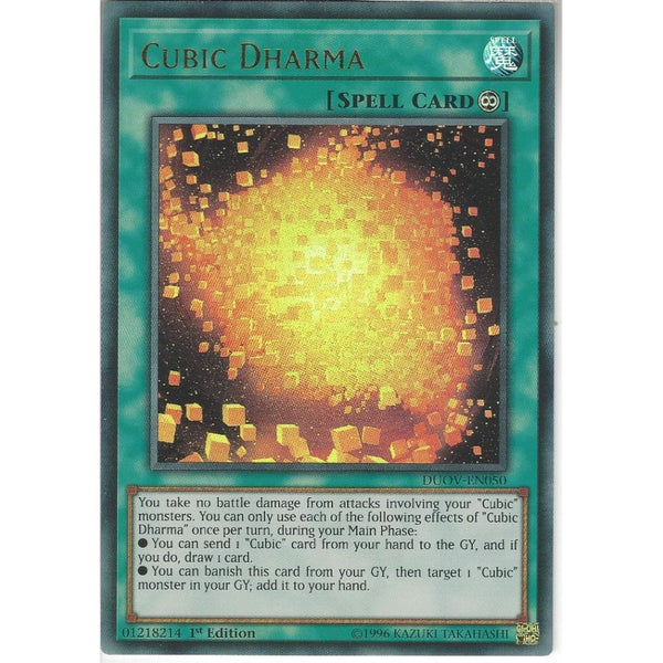Yu-Gi-Oh! Trading Card Game DUOV-EN050 Cubic Dharma | 1st Edition | Ultra Rare Card