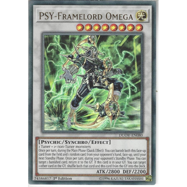 Yu-Gi-Oh! Trading Card Game DUOV-EN080 PSY-Framelord Omega | 1st Edition | Ultra Rare Card