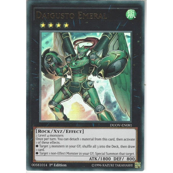 Yu-Gi-Oh! Trading Card Game DUOV-EN081 Daigusto Emeral | 1st Edition | Ultra Rare Card
