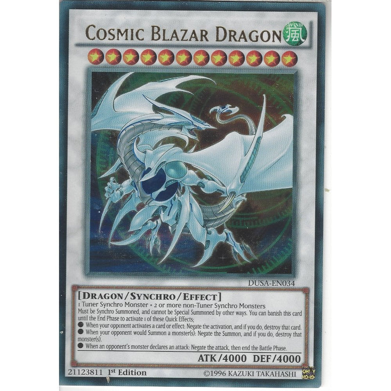 Yu-Gi-Oh COSMIC BLAZAR DRAGON - Ultra Rare - DUSA-EN034 - 1st Edition