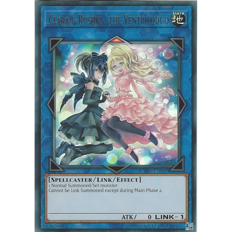 Yu-Gi-Oh CLARA & RUSHKA, THE VENTRILODUO - EXFO-EN049 - Ultra Rare Car