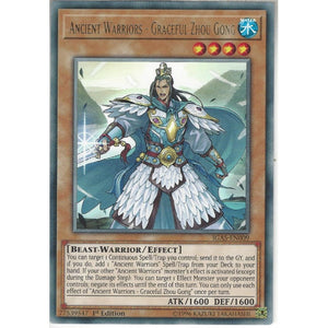 IGAS-EN009 Ancient Warriors - Graceful Zhou Gong | 1st Edition | Rare Card