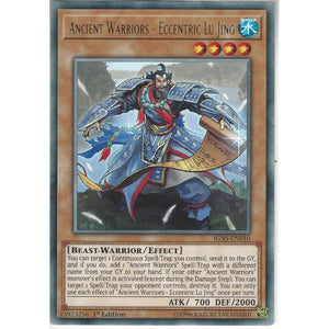 IGAS-EN010 Ancient Warriors - Eccentric Lu Jing | 1st Edition | Rare Card