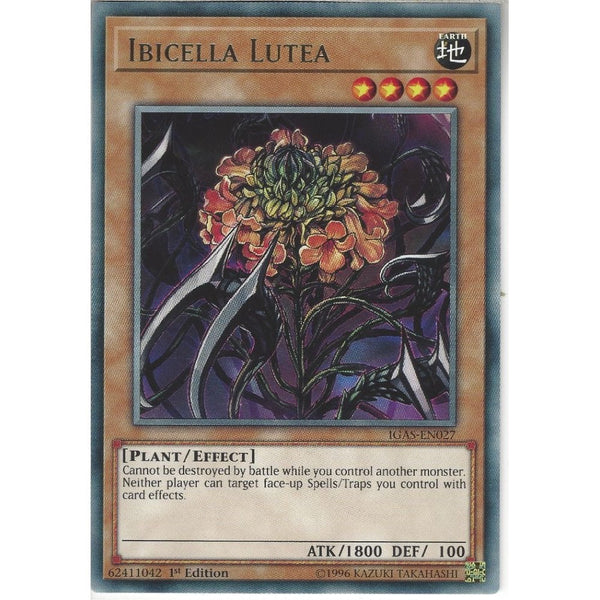 Yu-Gi-Oh! Trading Card Game IGAS-EN027 Ibicella Lutea | 1st Edition | Rare Card