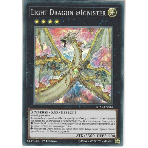 Yu-Gi-Oh! Trading Card Game IGAS-EN044 Light Dragon @Ignister | 1st Edition | Super Rare Card