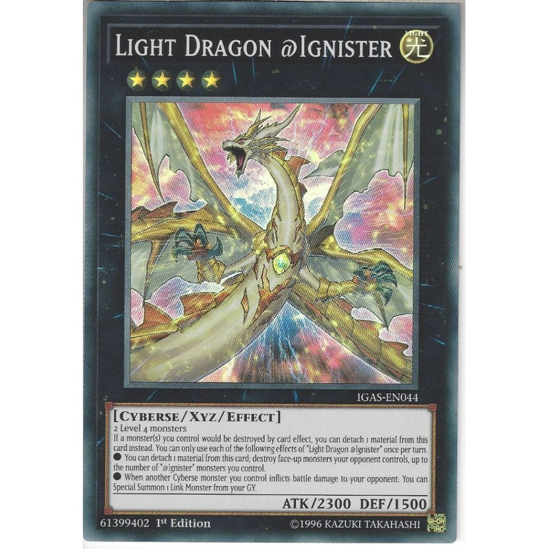 IGAS-EN044 Light Dragon @Ignister | 1st Edition | Super Rare Card - Recaptured LTD IGAS-EN044 Light Dragon @Ignister | 1st Edition | Super Rare Card - Recaptured LTD