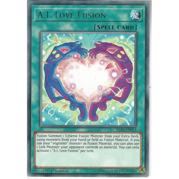Yu-Gi-Oh! Trading Card Game IGAS-EN053 A.I. Love Fusion | 1st Edition | Rare Card
