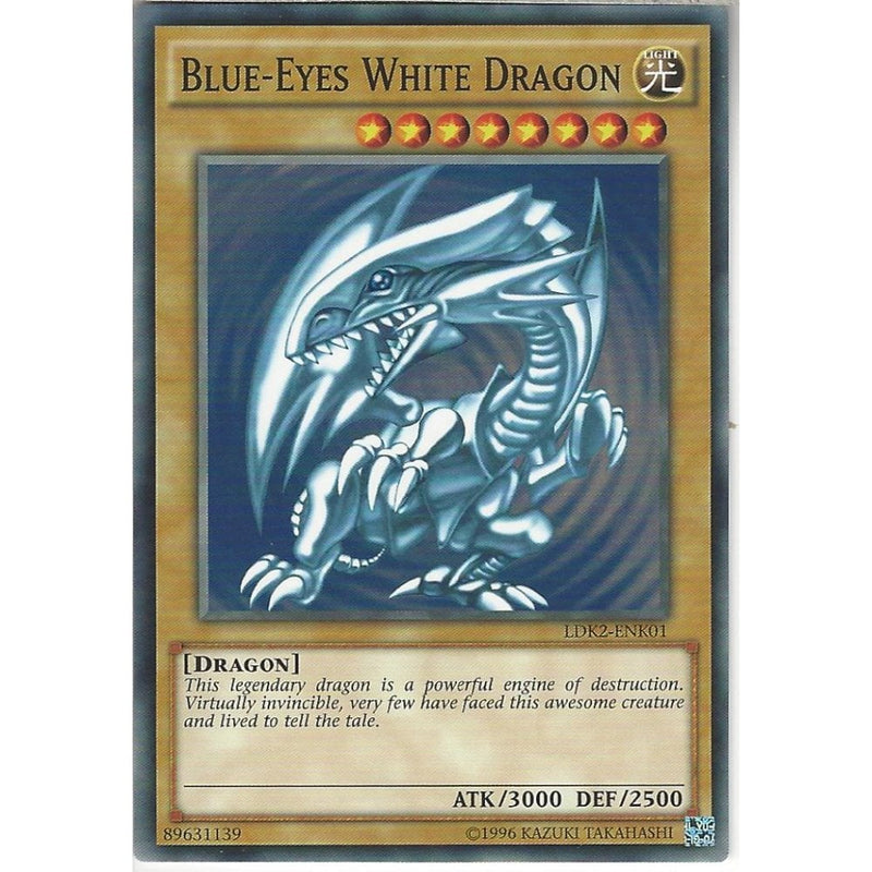 yugioh ldk2-enk01 limited ed blue-eyes white dragon common card LDK2-ENK01 Blue-Eyes White Dragon (Version 1) | Unlimited | Common Car