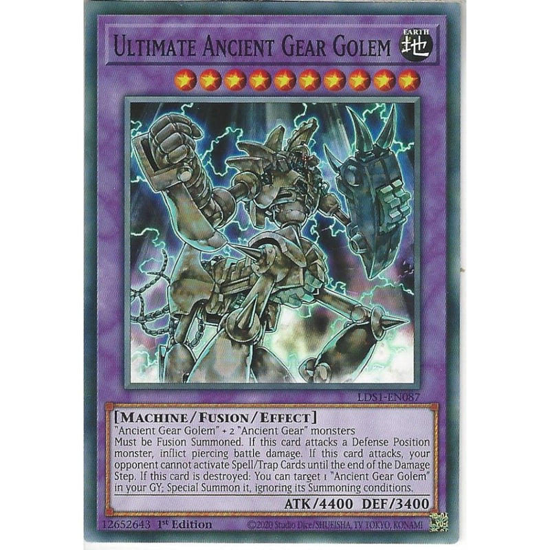 LDS1-EN087 Ultimate Ancient Gear Golem | 1st Edition | Common Card