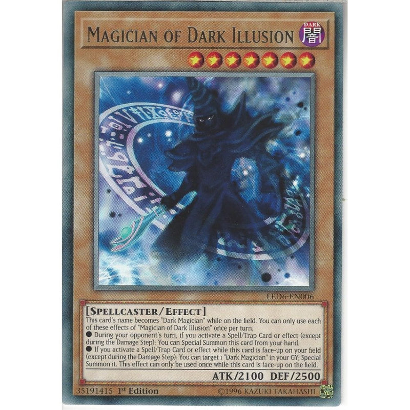 LED6-EN006 Magician of Dark Illusion | 1st Edition | Rare Card