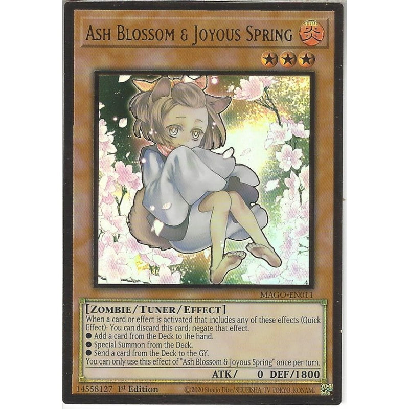 ash blossom yugioh card & Joyous Spring (V.7 - Ultimate RareYUGIOHRA01GERMANNM33320 Theres no better way to protect your cards during a Duel MAGO-EN011 Ash Blossom & Joyous