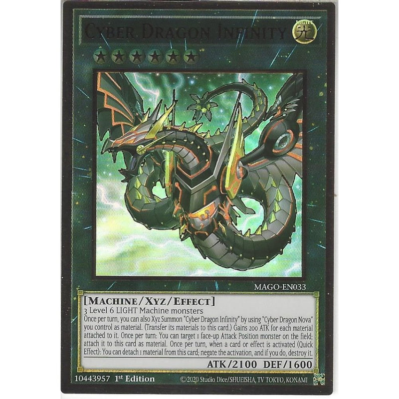 yugioh card infinity MAGO-EN033 Cyber Dragon Infinity (Alternate Art) | 1st Edition | Premi