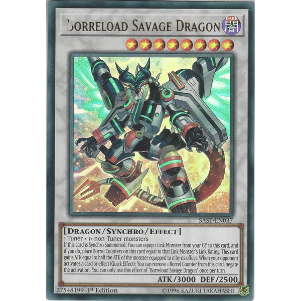 *Misprint* Borreload Savage Dragon - SAST-EN037 - Ultra Rare Card - 1st Edition