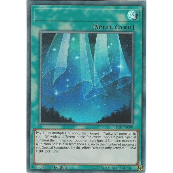 Yu-Gi-Oh! Trading Card Game *Misprint* | SAST-EN090 Final Light NO TITLE | Ultra Rare Card | 1st Edition