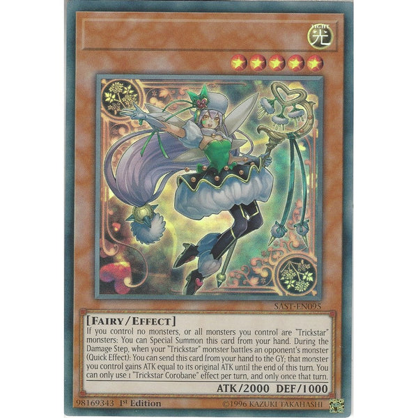 Yu-Gi-Oh! Trading Card Game *Misprint* | SAST-EN095 Trickstar Corobane NO TITLE | Ultra Rare Card | 1st Edition