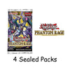 Yu-Gi-Oh! Trading Card Game Phantom Rage | 4 Sealed Booster Packs