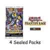 Yu-Gi-Oh! Trading Card Game Phantom Rage | 4 Sealed Booster Packs