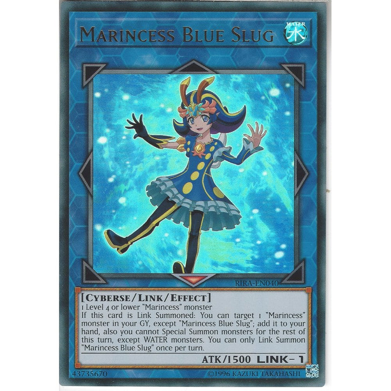 yugioh marincess cards RIRA-EN040 Marincess Blue Slug | Unlimited | Ultra Rare Card