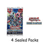 Yu-Gi-Oh! Trading Card Game Rising Rampage - 4 Sealed Booster Packs - New TCG Cards