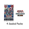 Yu-Gi-Oh! Trading Card Game Rising Rampage - 4 Sealed Booster Packs - New TCG Cards