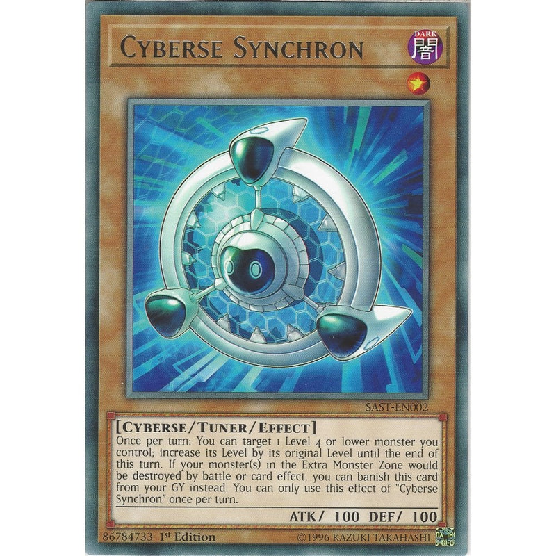 Cyberse Synchron - SAST-EN002 - Rare Card - 1st Edition