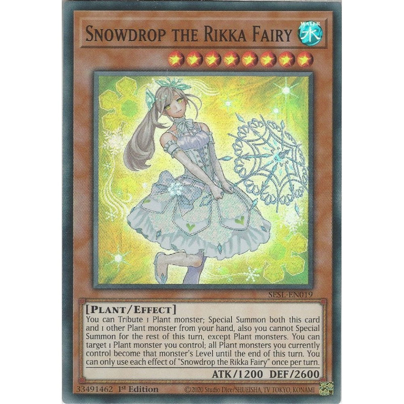 SESL-EN019 Snowdrop the Rikka Fairy | 1st Edition | Super Rare Card - Recaptured LTD SESL-EN019 Snowdrop the Rikka Fairy | 1st Edition | Super Rare Card - Recaptured LTD
