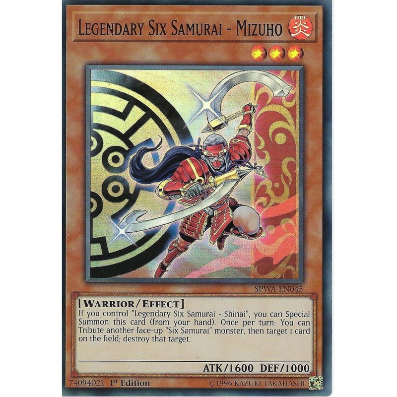 Yu-Gi-Oh Trading Card Game SPWA-EN045 Legendary Six Samurai - Mizuho