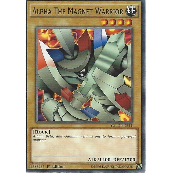 alpha yugioh card Yu-Gi-Oh THE MAGNET WARRIOR - YGLD-ENB11 - 1st Edition Options:170 - Double Masters (2XM) Koreanisch Near Mint? MTG FINAL FANTASY VII