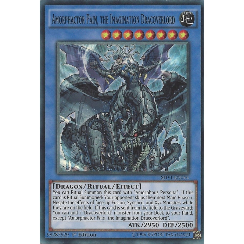 Yu-Gi-Oh AMORPHACTOR PAIN THE IMAGINATION DRACOVERLORD - SUPER R SHVI-
