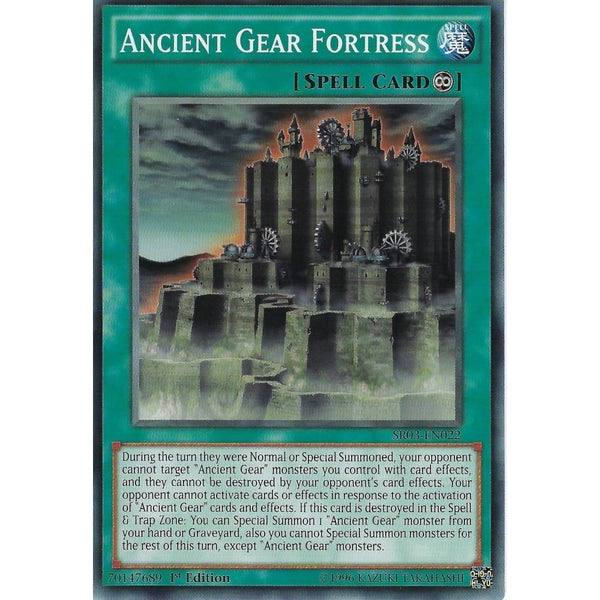 Yu-Gi-Oh ANCIENT GEAR FORTRESS - SR03-EN022 - 1st Edition