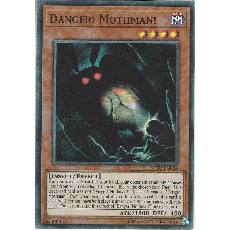 Yu-Gi-Oh Danger! Mothman! - SOFU-EN084 - Super Rare Card - Unlimited E
