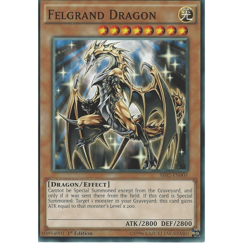 yugioh felgrand cards Yu-Gi-Oh FELGRAND DRAGON - SR02-EN005 - 1st Edition