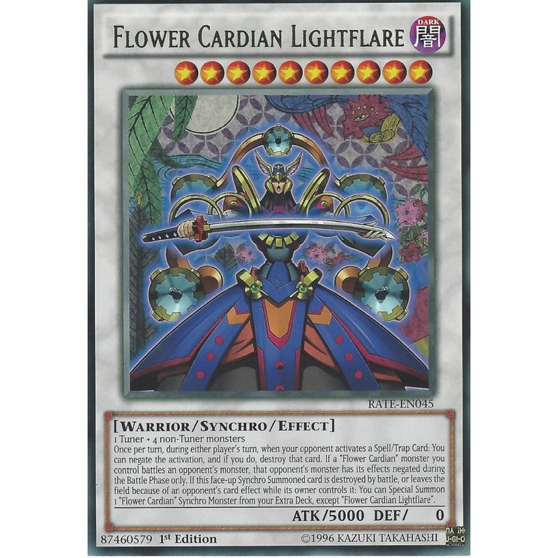 Yu-Gi-Oh FLOWER CARDIAN LIGHTFLARE - Rare - RATE-EN045 1st Edition