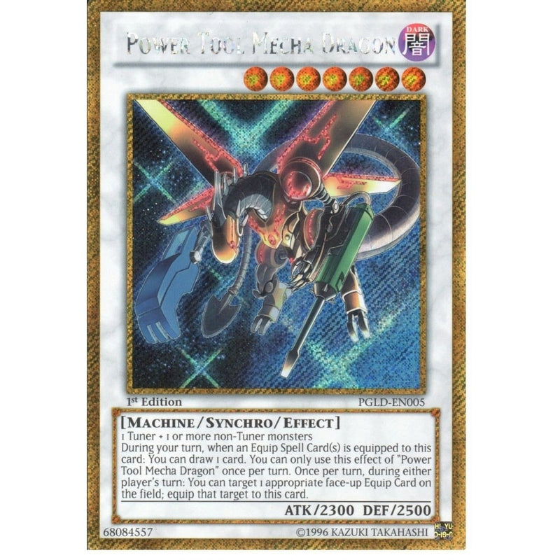 Yu-Gi-Oh GOLD SECRET RARE - POWER TOOL MECHA DRAGON - PGLD-EN005 1st E - Recaptured LTD Yu-Gi-Oh GOLD SECRET RARE - POWER TOOL MECHA DRAGON - PGLD-EN005 1st E - Recaptured LTD