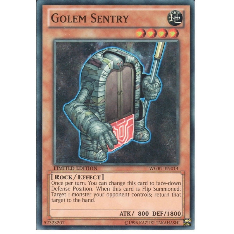 yugioh golem cards Yu-Gi-Oh GOLEM SENTRY - SUPER RARE - WGRT-EN014 - LIMITED EDITION