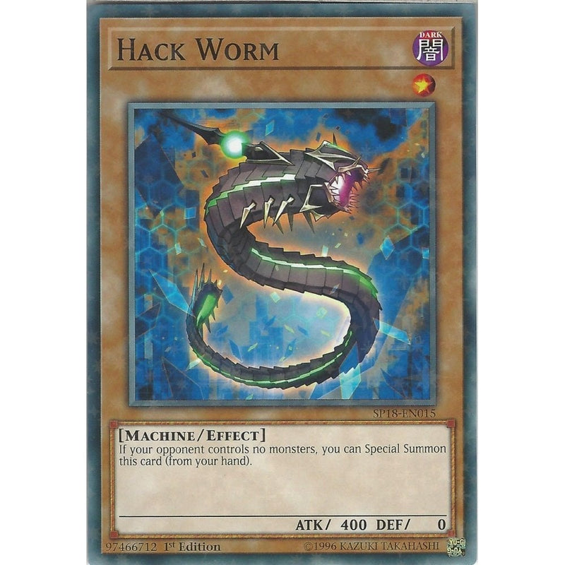 yugioh starfoil rare cards Yu-Gi-Oh HACK WORM - SP18-EN015 - Starfoil Rare Card - 1st Edition