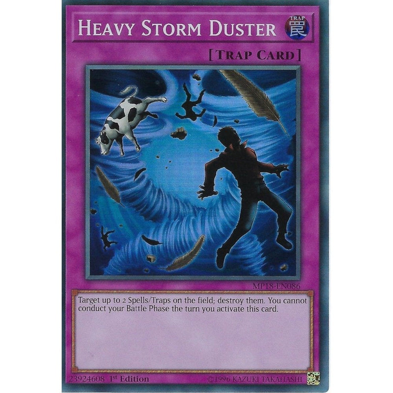 Yu-Gi-Oh Heavy Storm Duster - MP18-EN086 - Super Rare Card - 1st Editi - Recaptured LTD Yu-Gi-Oh Heavy Storm Duster - MP18-EN086 - Super Rare Card - 1st Editi - Recaptured LTD