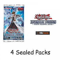 white dragon abyss booster box Yu-Gi-Oh Legendary Duelists White Dragon Abyss 4 Sealed Booster Packs: