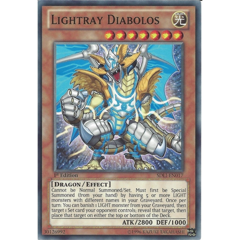 yugioh lightray cards Yu-Gi-Oh LIGHTRAY DIABOLOS - SDLI-EN017 - 1st Edition