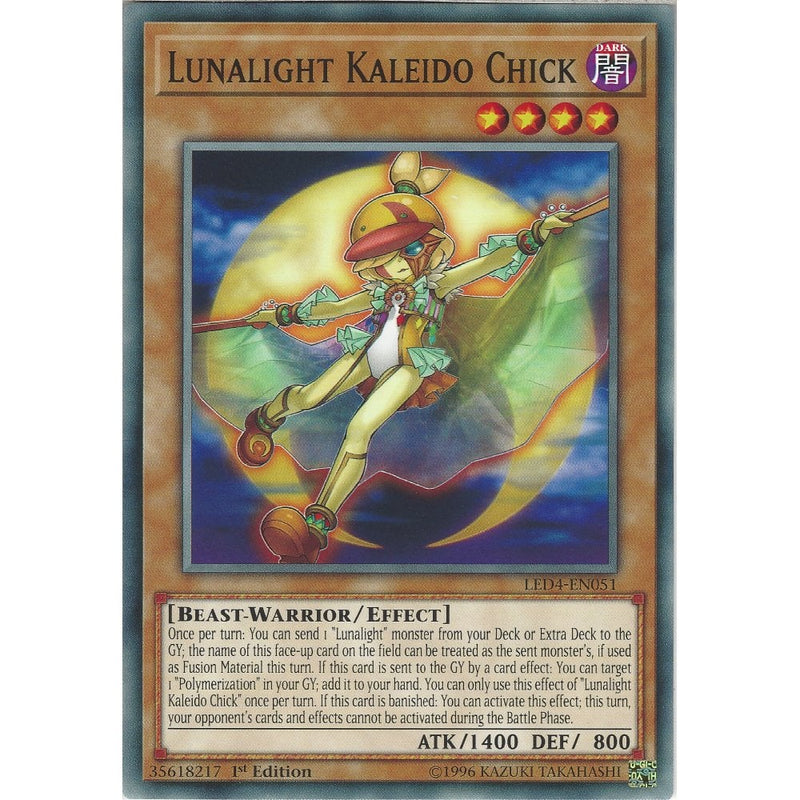 Yu-Gi-Oh Lunalight Kaleido Chick - LED4-EN051 - Common Card - 1st Edit