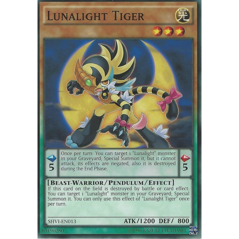 Yu-Gi-Oh LUNALIGHT TIGER - SHVI-EN013 - Recaptured LTD Yu-Gi-Oh LUNALIGHT TIGER - SHVI-EN013 - Recaptured LTD