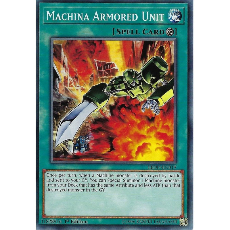 Yu-Gi-Oh MACHINA ARMORED UNIT - LEDD-ENB19 - 1ST EDITION